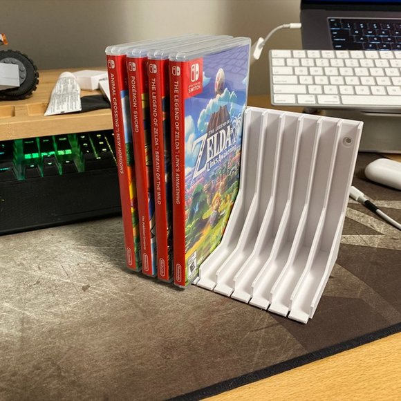 Nintendo Switch Wall Mounted Video Game Jewel Case Holder - Holds 10 Game Cases - Picture 3 of 3